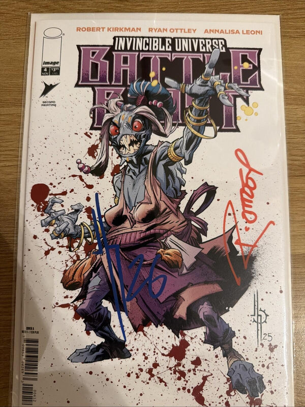 Battle Beast #4, 2nd Print, 2x Signed Howard & Ottley COA, NM