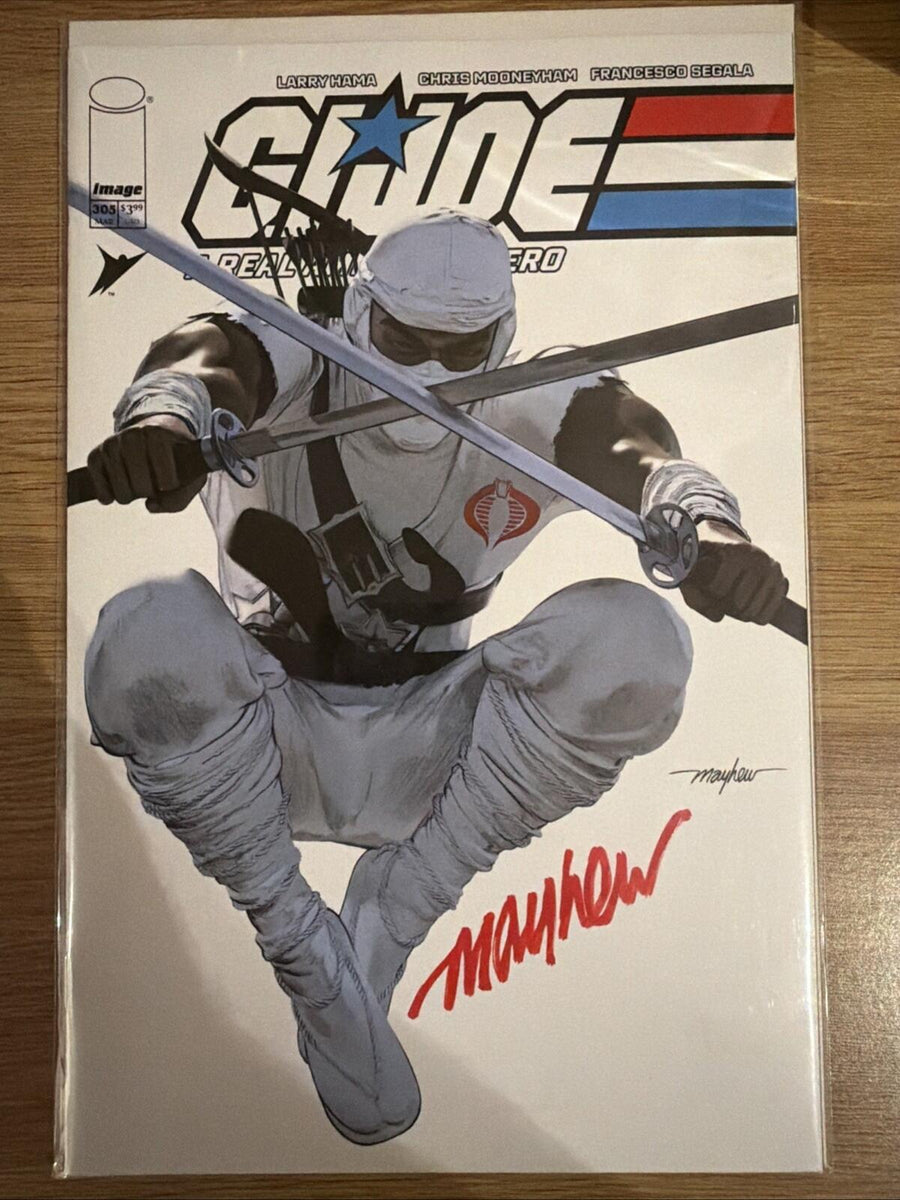 G.I. A Joe Real American Hero #305 Signed Mike Mayhew Variant