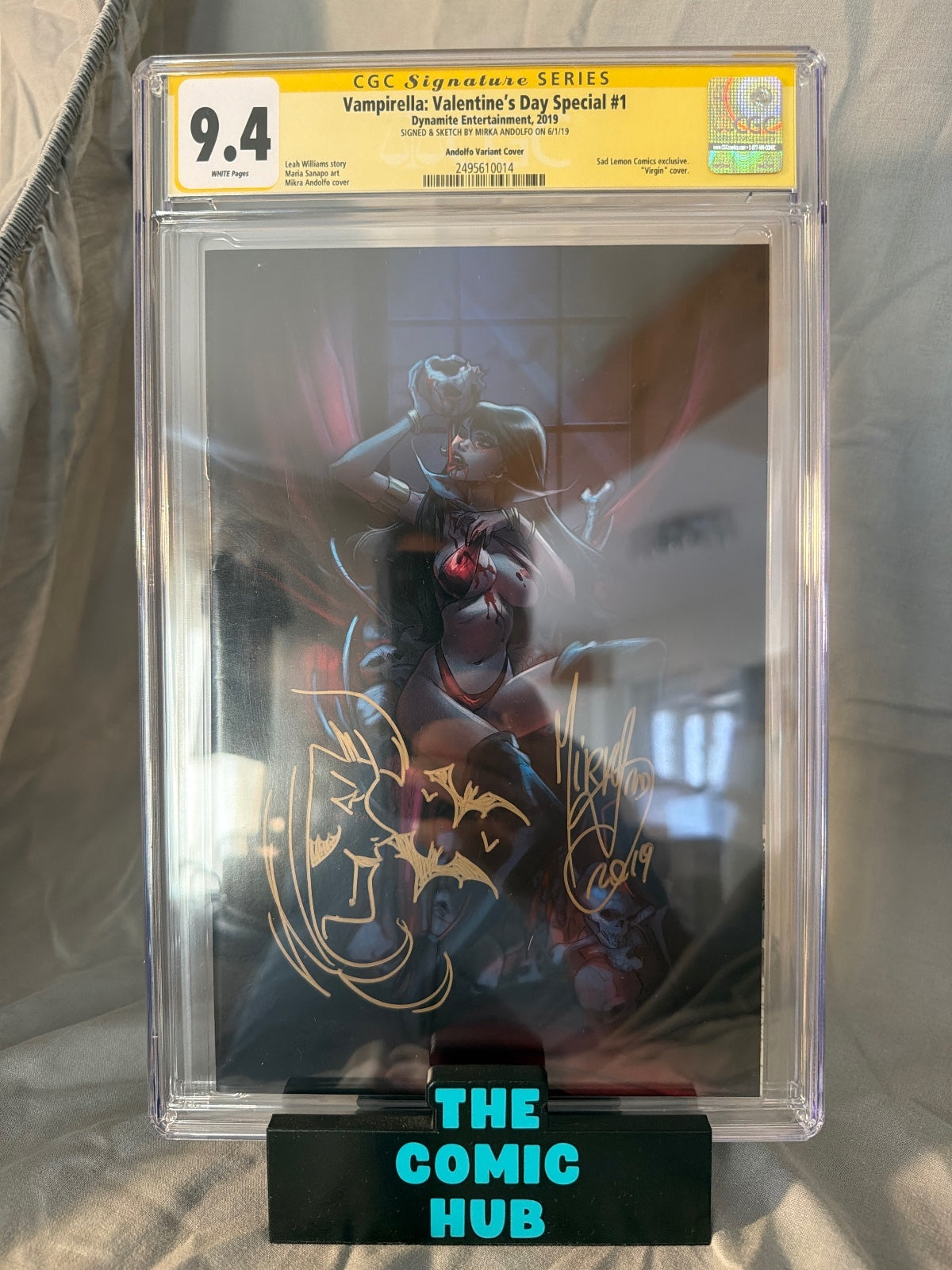 CGC 9.4 Vampirella: Valentines Day Special #1 Signed And Remarked