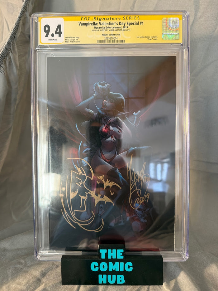 CGC 9.4 Vampirella: Valentines Day Special #1 Signed And Remarked