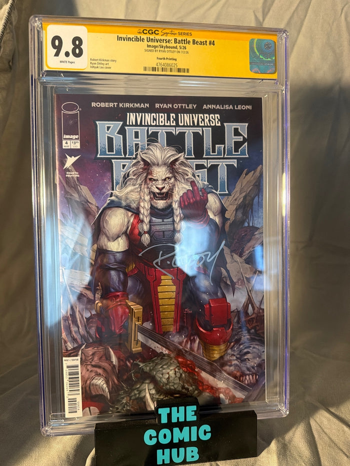 CGC 9.8 Invincible Universe: Battle Beast #4 Signed Ryan Ottley
