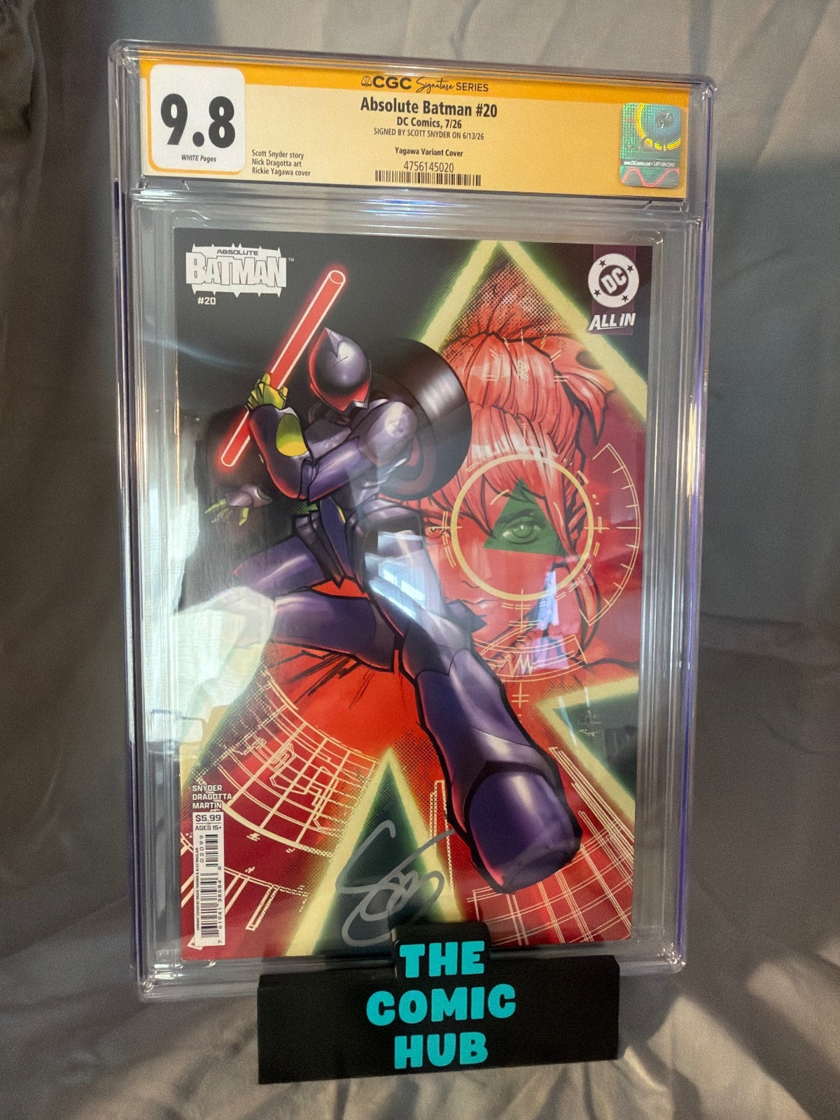 CGC 9.8 Absolute Batman #20 Signed Scott Snyder