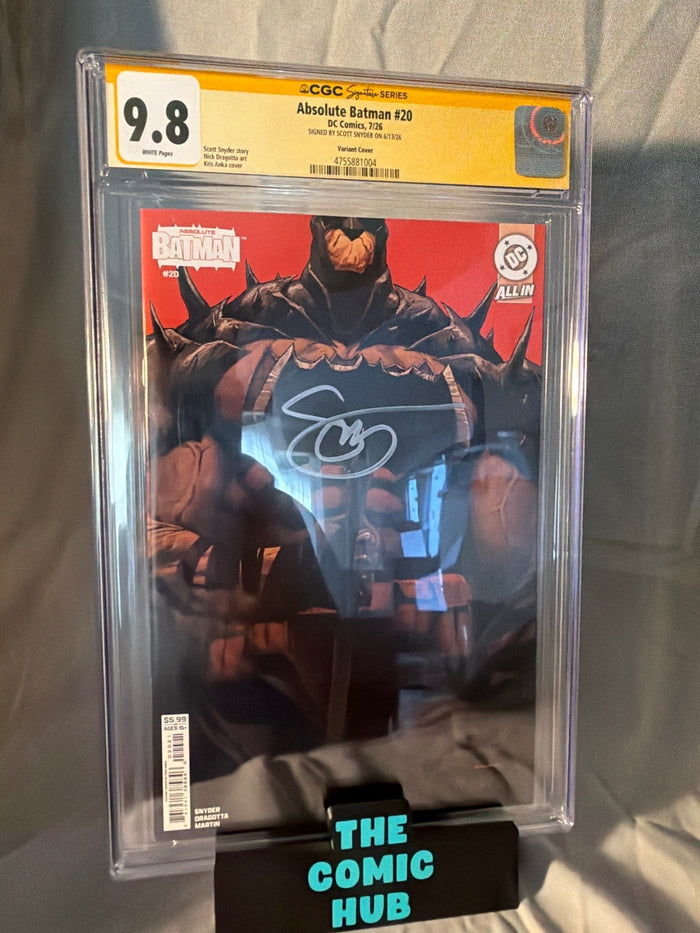 CGC 9.8 Absolute Batman #20 Signed Scott Snyder