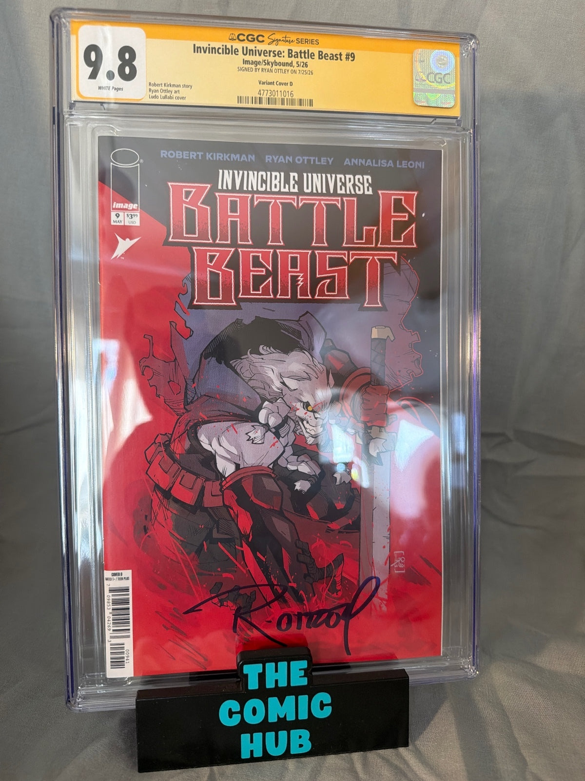 Invincible Universe: Battle Beast #9 Signed Ryan Ottley