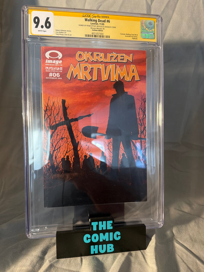 CGC 9.6 Walking Dead #6 Serbian Edition Signed Ryan Ottley