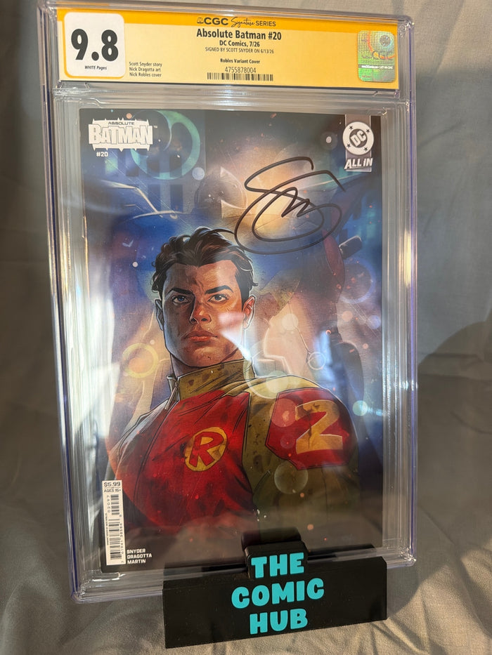 CGC 9.8 Absolute Batman #20 Signed Scott Snyder