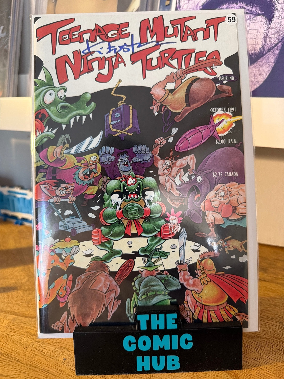 Teenage Mutant Ninja Turtles #40 Mirage 1991 Signed W/COA Kevin Eastman