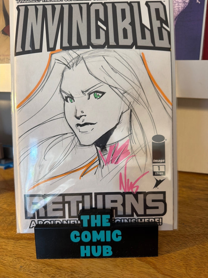 Invincible #1 Signed and Sketch W/COA Nunez